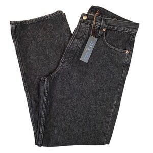 Alex Mill Men's 34 Relaxed Straight Jeans Vintage Black Wash 100% Cotton NWT